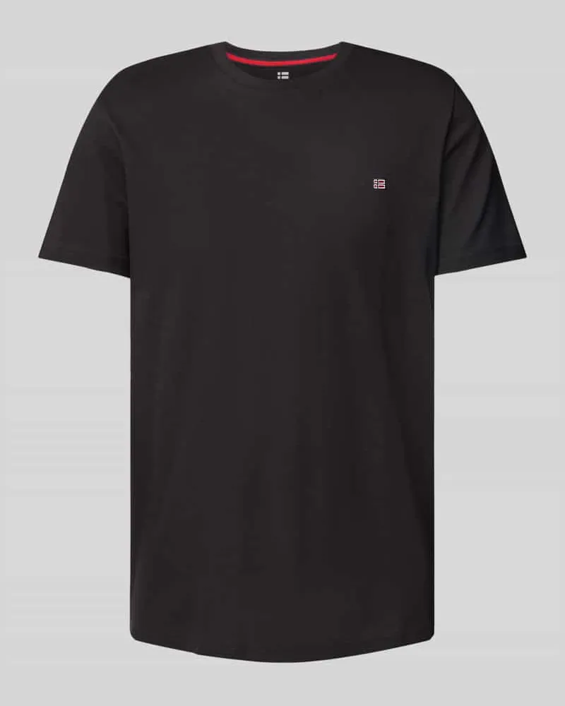 Christian Berg T-Shirt mit Label-Stitching Black