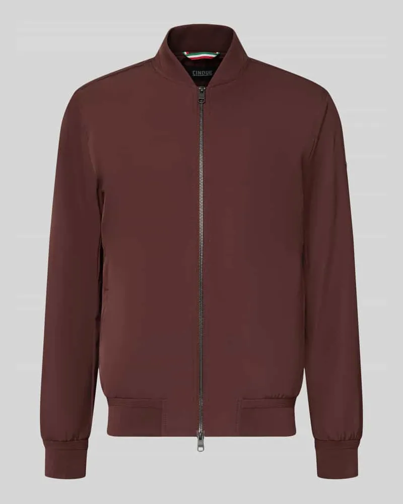 cinque Regular Fit Bomberjacke mit Stehkragen Modell 'Rapid Bordeaux