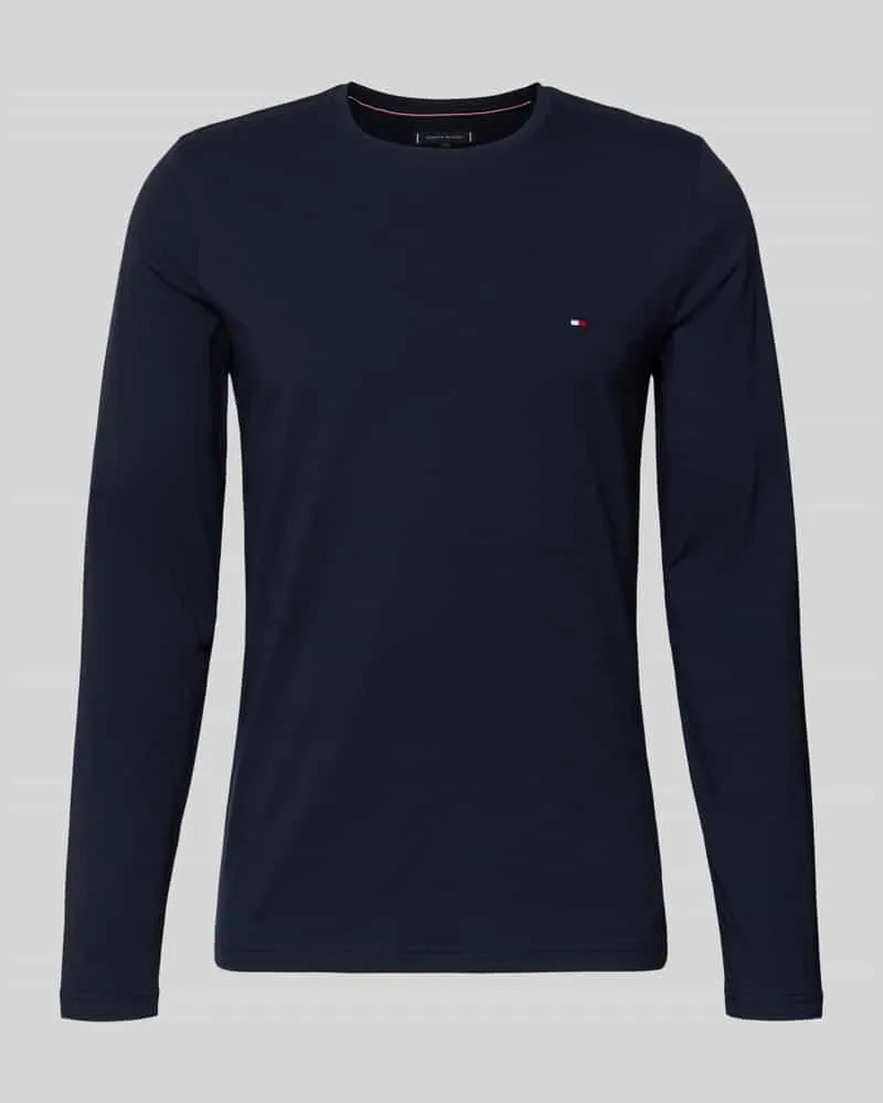 Tommy Hilfiger Slim Fit T-Shirt aus Baumwoll-Mix Marine