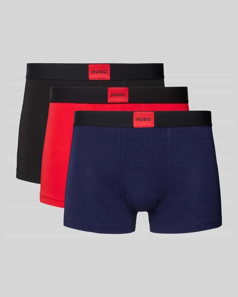 HUGO BOSS Trunks mit Label-Patch Modell 'GALAXY' im 3er-Pack 