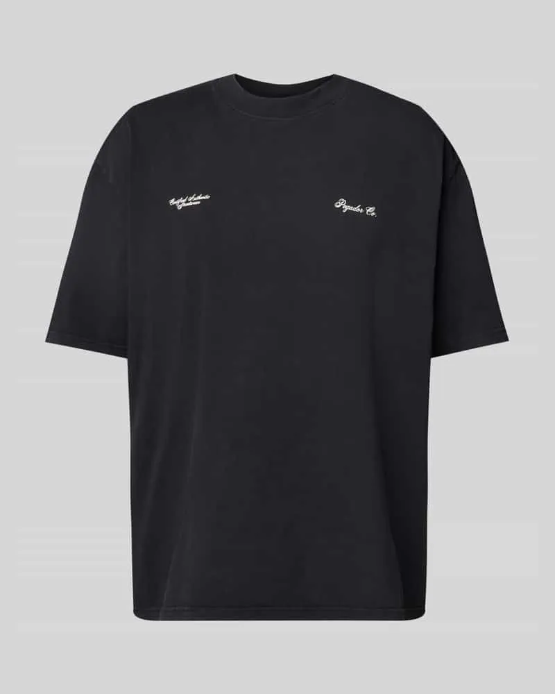 PEGADOR Oversized T-Shirt mit Label-Print Modell 'BROOKE 