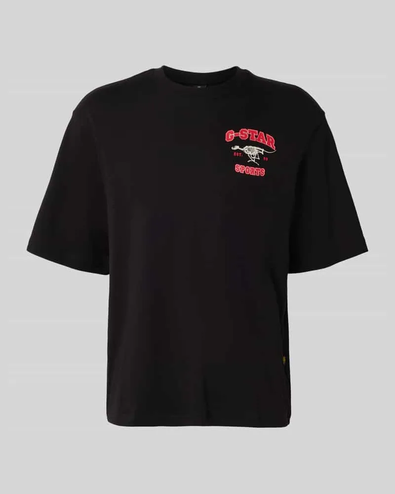 G-STAR RAW Regular Fit T-Shirt mit Logo-Print Modell 'Running Dog 