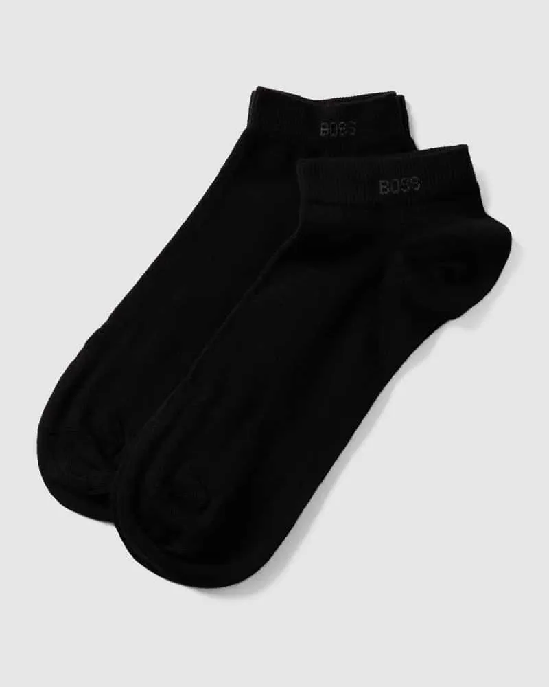 HUGO BOSS Sneakersocken mit Label-Print im 2er-Pack 