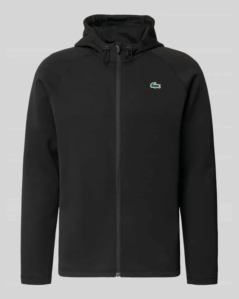 Lacoste Regular Fit Sweatjacke mit Baumwoll-Anteil Black