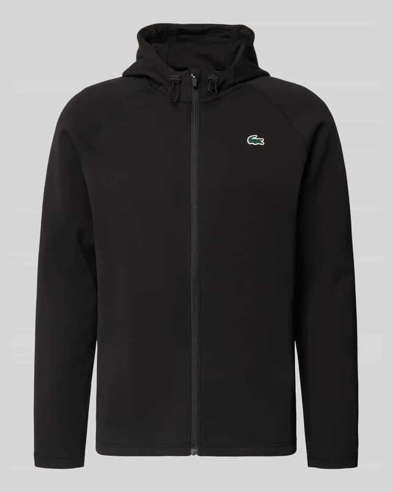 Lacoste Regular Fit Sweatjacke mit Baumwoll-Anteil Black