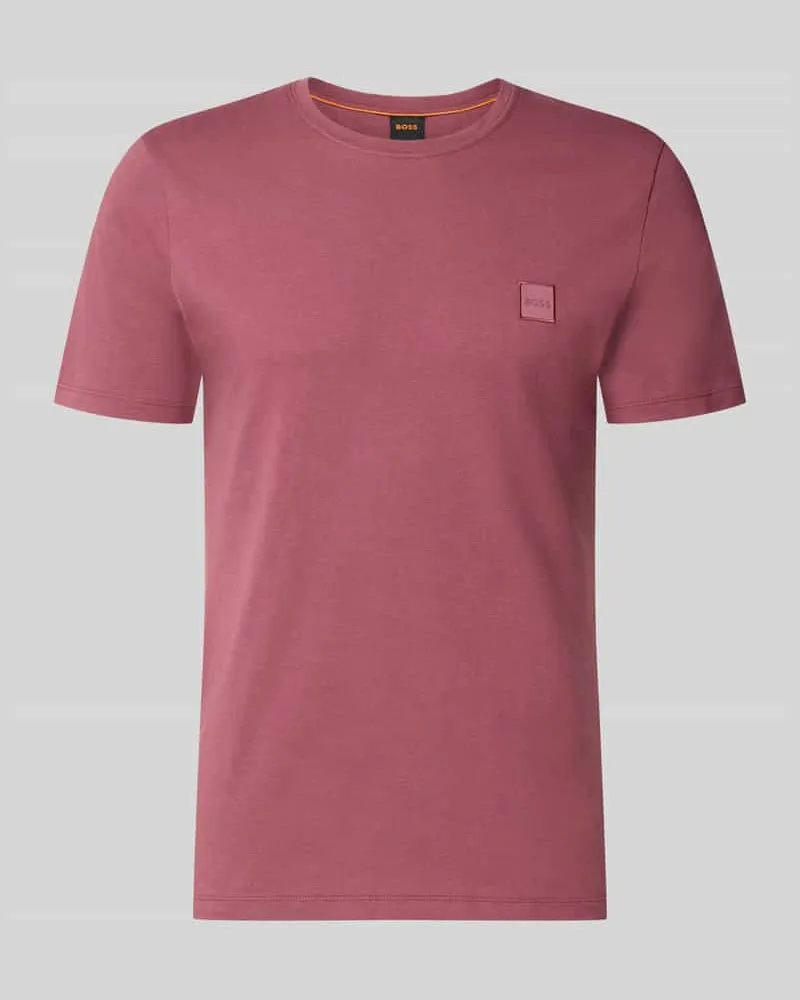 HUGO BOSS Regular Fit T-Shirt aus reiner Baumwolle Modell 'TALES Bordeaux