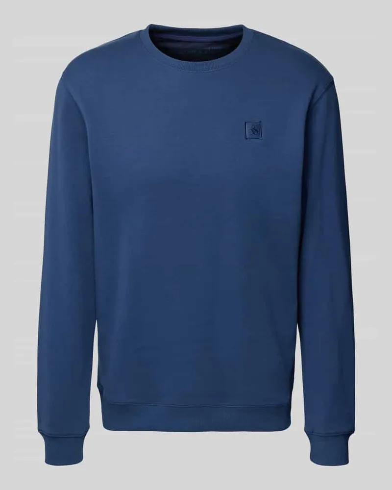 Scotch&Soda Sweatshirt mit Label-Detail Royal