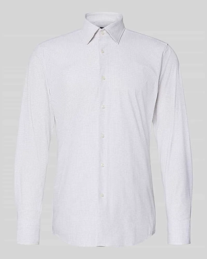 HUGO BOSS Slim Fit Businesshemd aus Super-Stretch-Jersey Modell 'P-HANK Beige