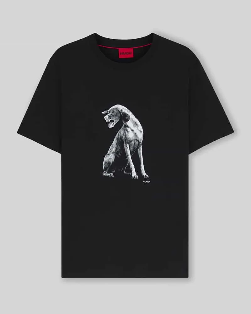 HUGO BOSS Regular Fit T-Shirt aus reiner Baumwolle 