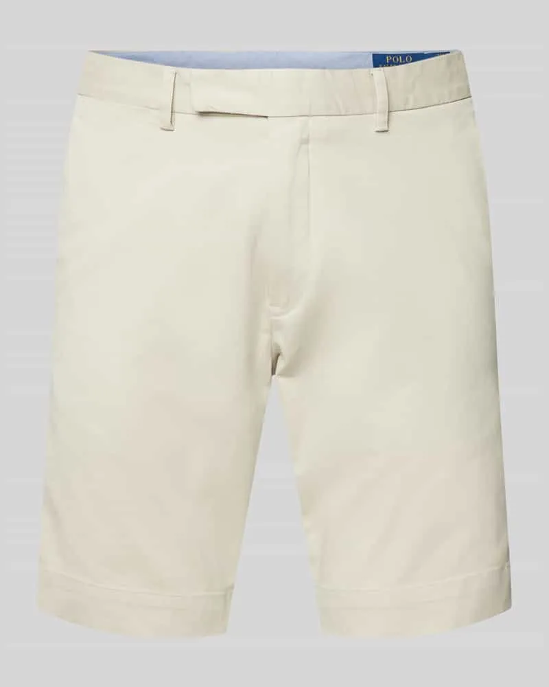 Ralph Lauren Slim Stretch Fit Shorts im unifarbenen Design Beige