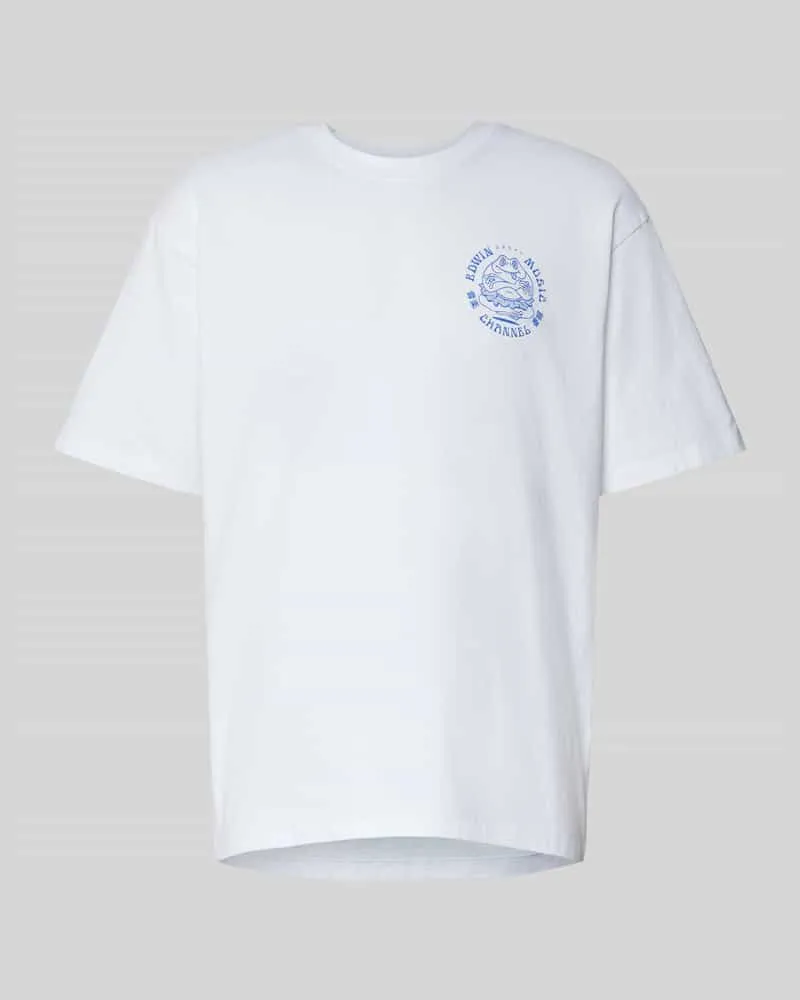 Edwin Jeans T-Shirt mit Label-Print Modell ' MUSIC CHANNEL 