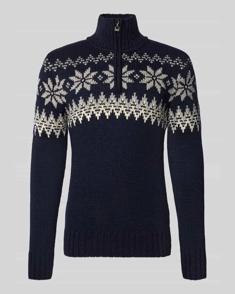 Dale of Norway Slim Fit Pullover aus Woll-Mix Modell 'Myking Marine
