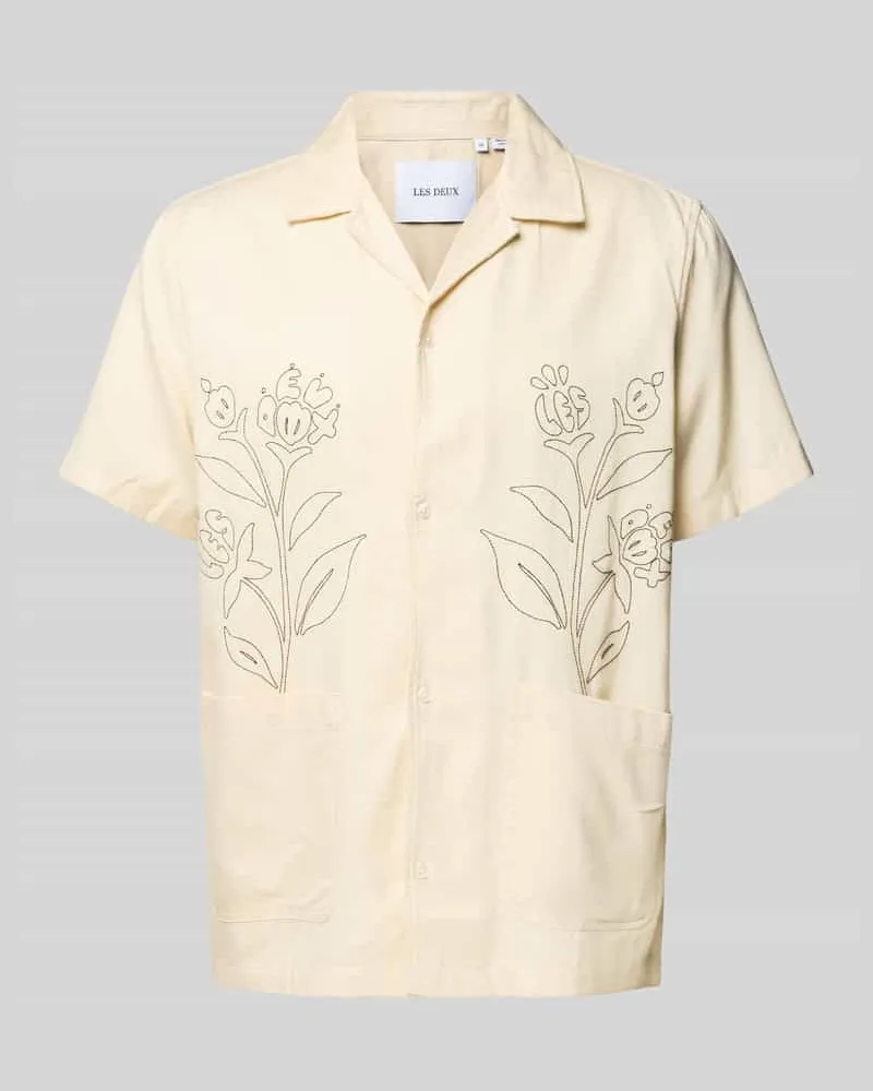 LES DEUX Regular Fit Freizeithemd mit Resortkragen Modell 'Kingsley Offwhite