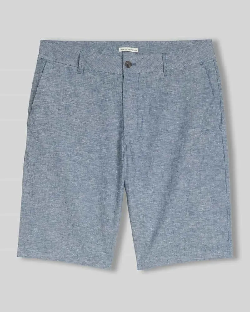 Tom Tailor Regular Fit Bermuda aus Leinen-Baumwolle-Mix Marine