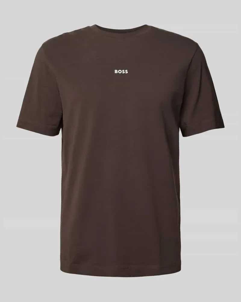 HUGO BOSS T-Shirt mit Label-Print Modell 'TCHUP 