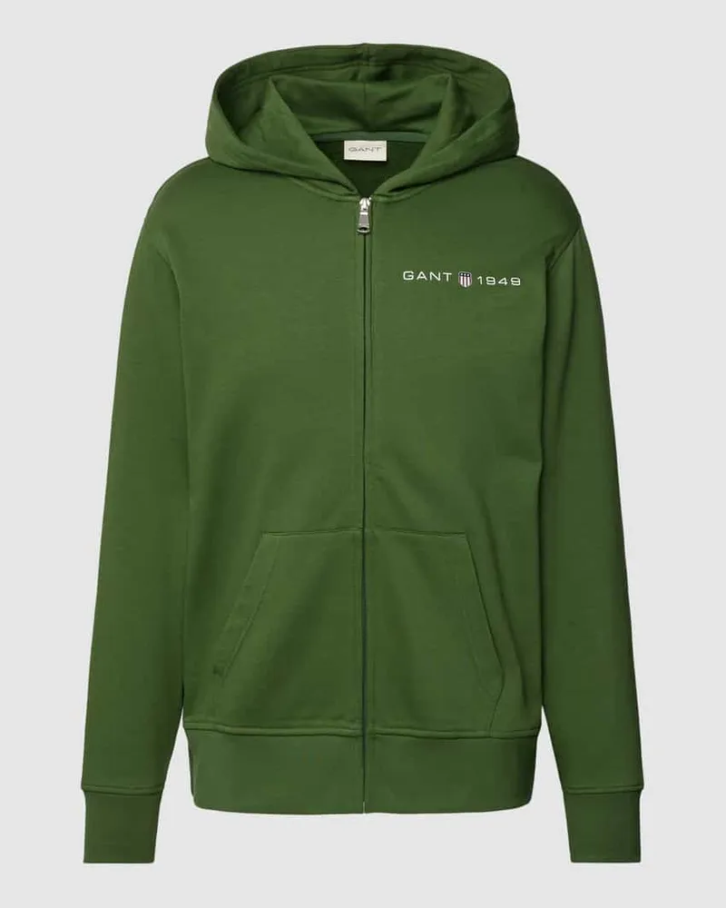 Gant Sweatjacke mit Label-Print 