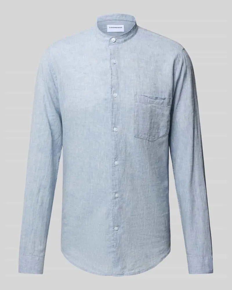 Lindbergh Regular Fit Freizeithemd aus Leinen-Baumwoll-Mix 