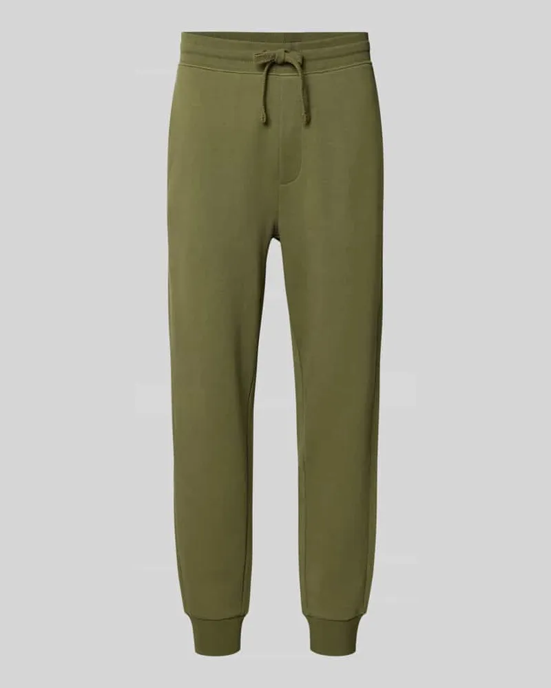 HUGO BOSS Regular Fit Jogginghose aus reiner Baumwolle Modell 'Dayote232 Khaki