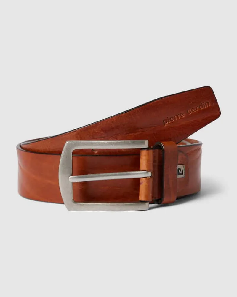 Pierre Cardin Ledergürtel mit Dornschließe 