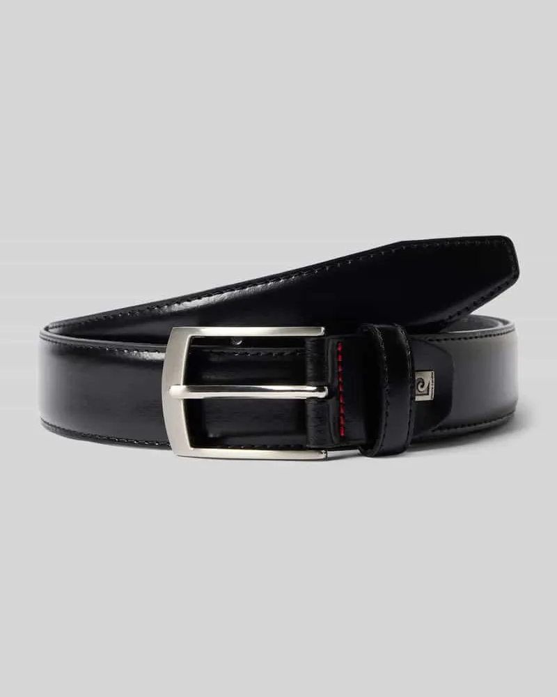 Pierre Cardin Glattledergürtel mit Dornschließe Black