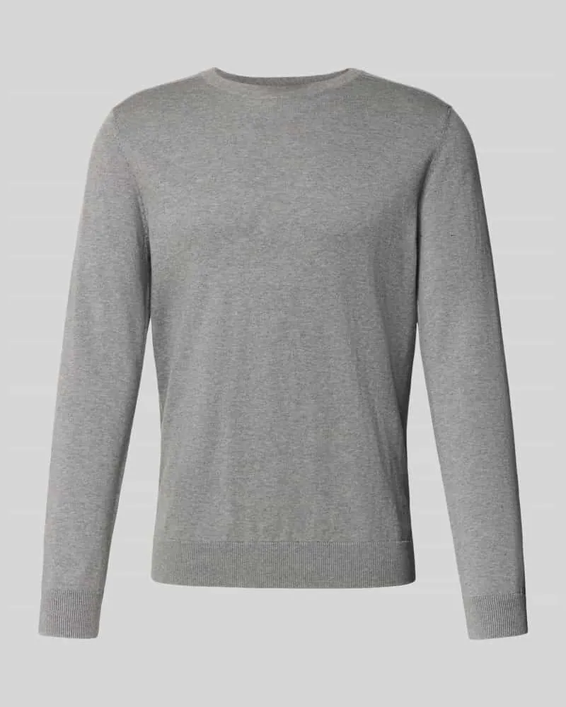 Selected Homme Regular Fit Strickpullover aus reiner Baumwolle Modell 'BERG 