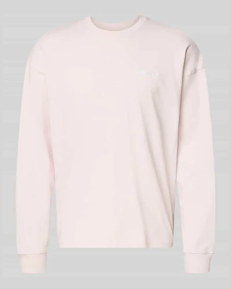 PEGADOR Oversized Sweatshirt mit Logo-Stitching Modell 'Rusk Flieder