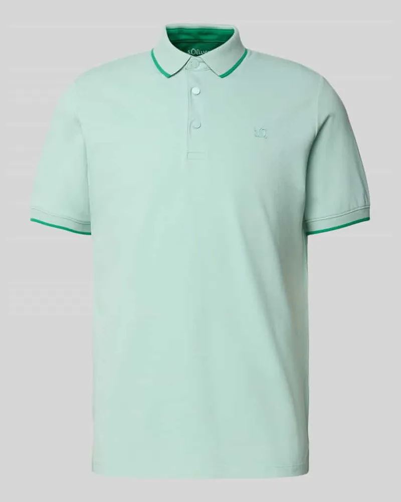S.Oliver Regular Fit Poloshirt aus Baumwoll-Mix 