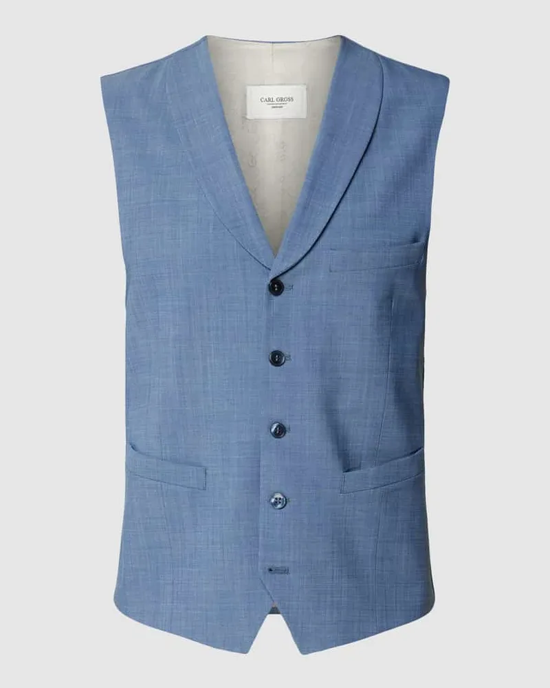 Carl Gross Slim Fit Anzugweste mit Lanawoll-Anteil Modell 'Warren 