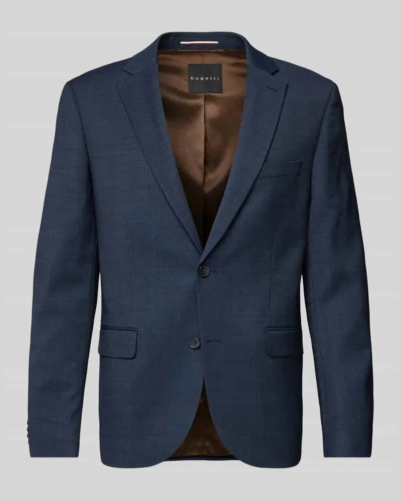 Bugatti 2-Knopf-Sakko mit Reverskragen Blau