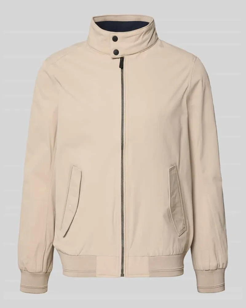 Tom Tailor Regular Fit Blouson mit Stehkragen Sand