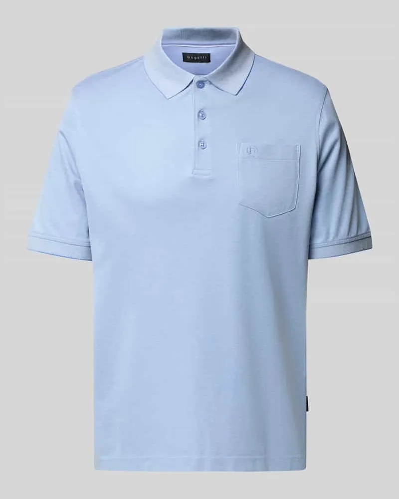 Bugatti Poloshirt mit Brusttasche 