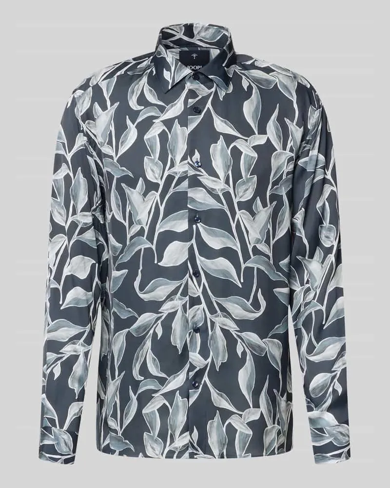 JOOP! Loose Fit Business-Hemd aus Viskose Modell 'Matty Marine