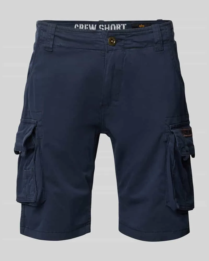 Alpha Industries Regular Fit Cargoshorts mit Label-Stitching Modell 'CREW SHORT 