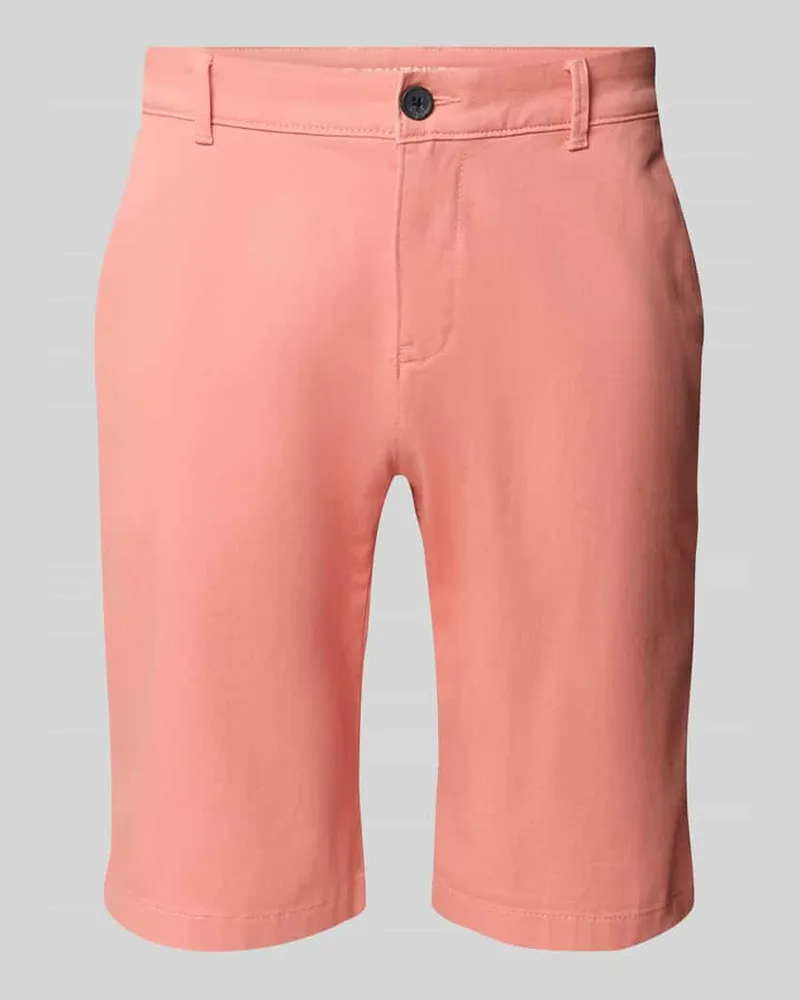 Tom Tailor Slim Fit Chinoshorts aus Baumwoll-Mix Rosa