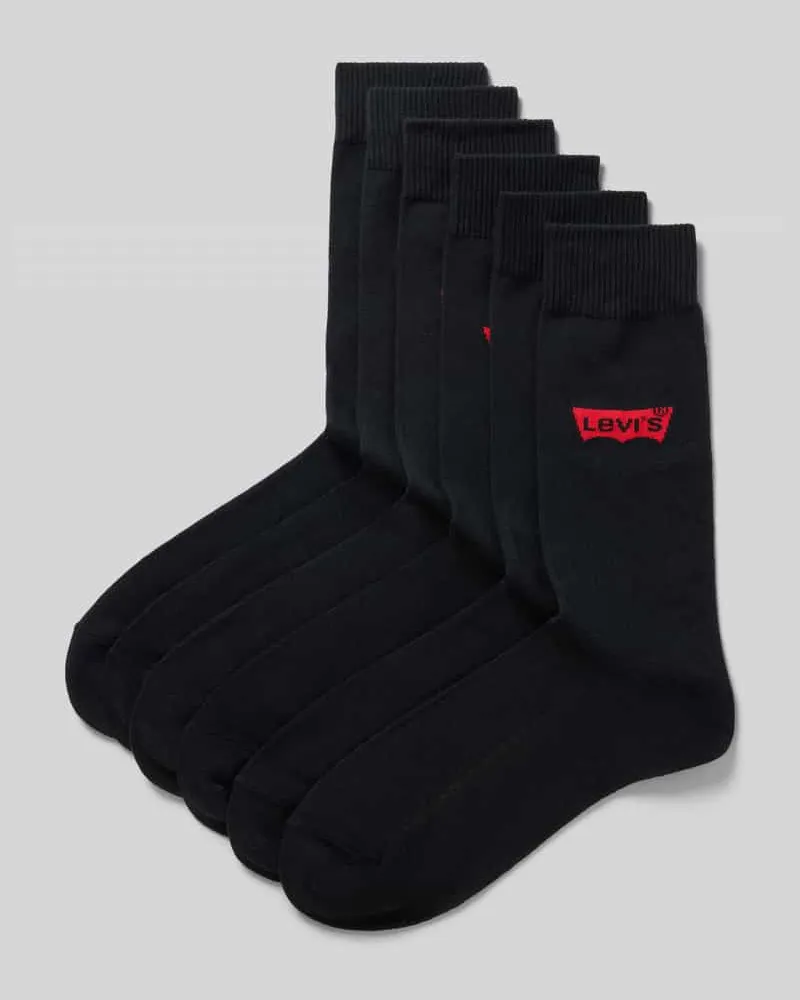 Levi's Socken aus Baumwoll-Mix im 6er-Pack Black