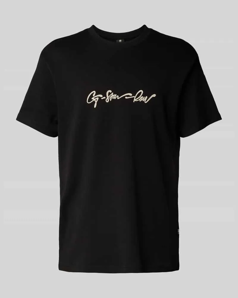 G-STAR RAW T-Shirt mit Label-Print 