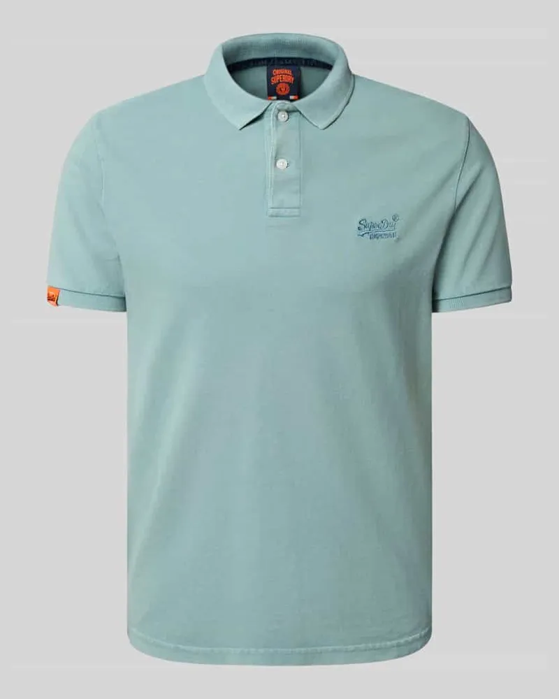 Superdry. Regular Fit Poloshirt mit Label-Stitching 