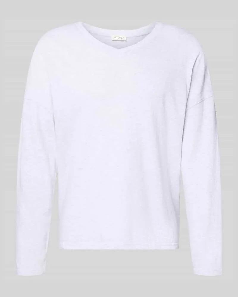 American Vintage Longsleeve mit überschnittenen Schultern Modell 'SONOMA Hellgrau