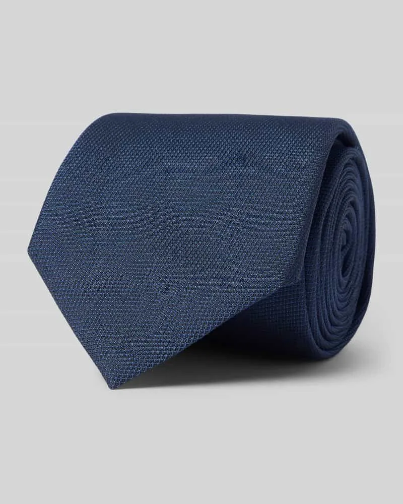 HUGO BOSS Krawatte mit Seiden-Anteil Marine