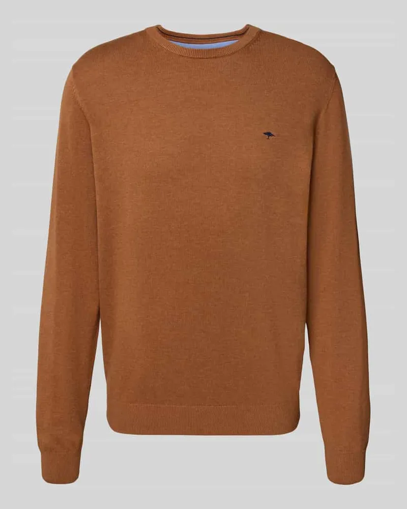 Fynch-Hatton Strickpullover mit Rundhalsausschnitt 