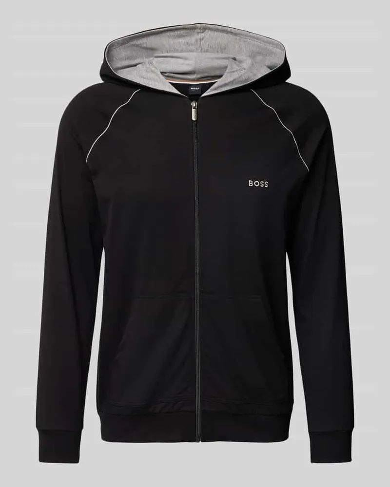 HUGO BOSS Sweatjacke mit Kapuze Modell 'Mix&Match 