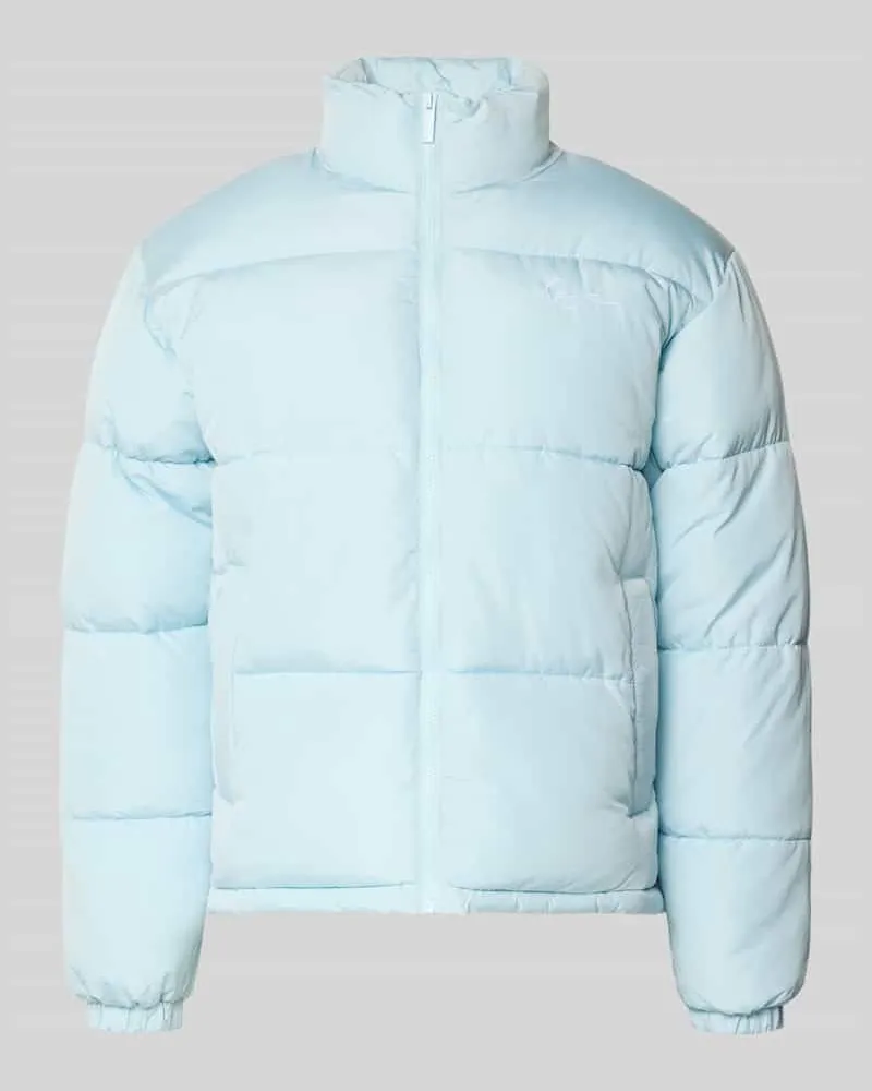 Karl Kani Steppjacke mit Label-Stitching Hellblau