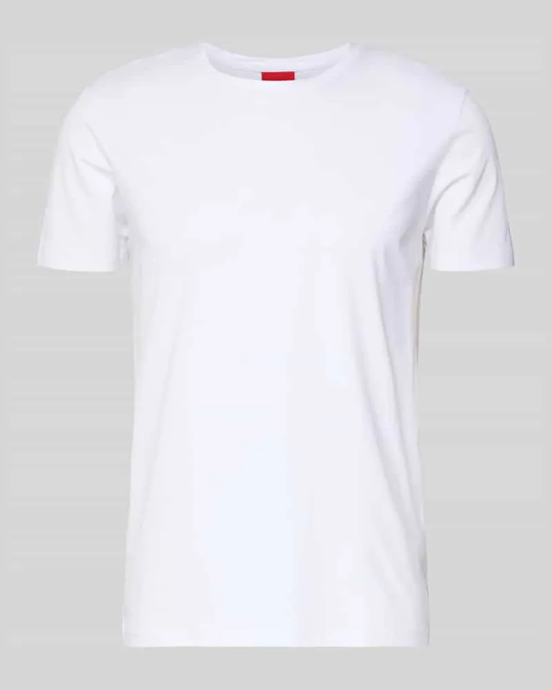 HUGO BOSS T-Shirt mit Logo-Print im 2er-Pack Modell '-Round Weiss