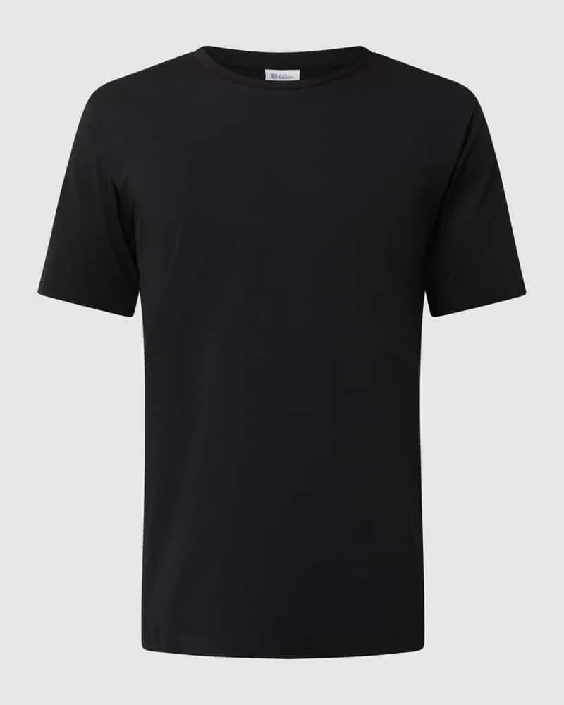 Schiesser T-Shirt mit Rundhalsausschnitt Modell 'Hannes Black