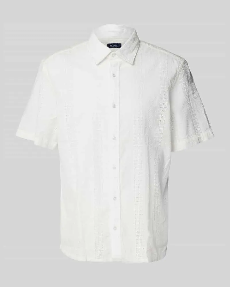 McNeal Freizeithemd mit Knopfleiste Offwhite