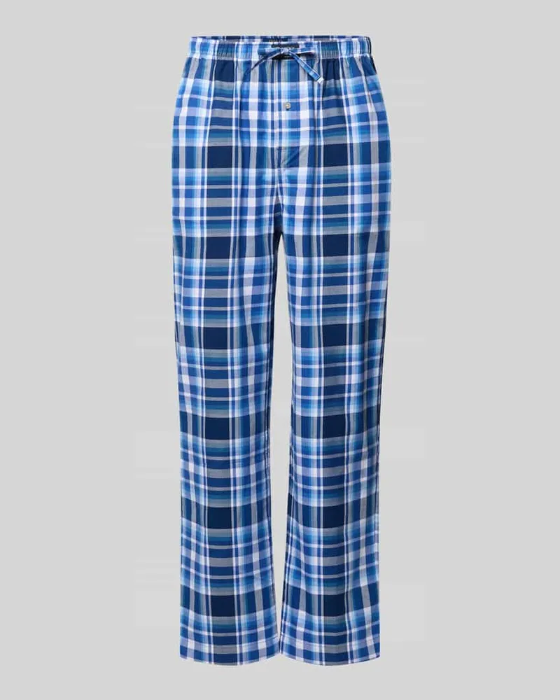 Ralph Lauren Comfort Fit Pyjama-Hose aus reiner Baumwolle Modell 'PJ PANT-SLEEP-BOTTOM Dunkelblau