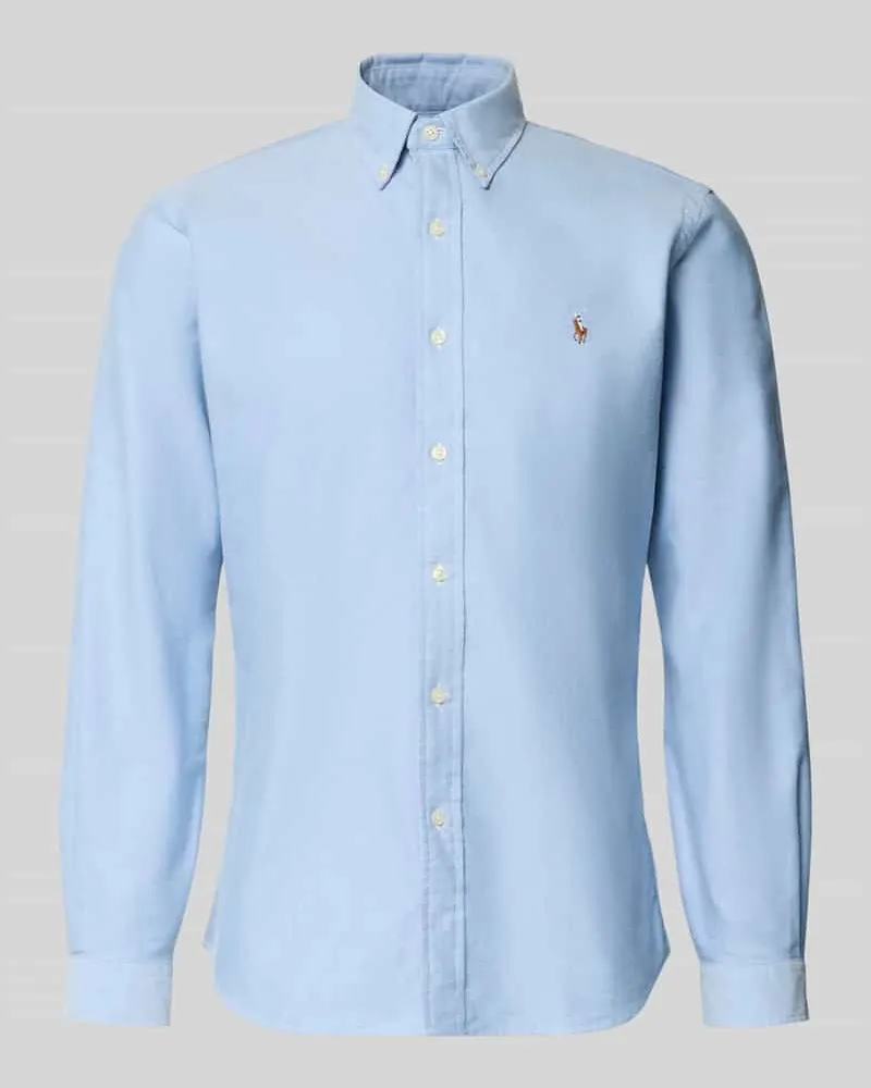 Ralph Lauren Regular Fit Freizeithemd aus reiner Baumwolle Bleu