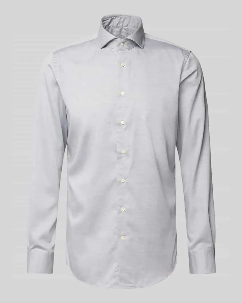Profuomo Regular Fit Business-Hemd mit Knopfleiste 