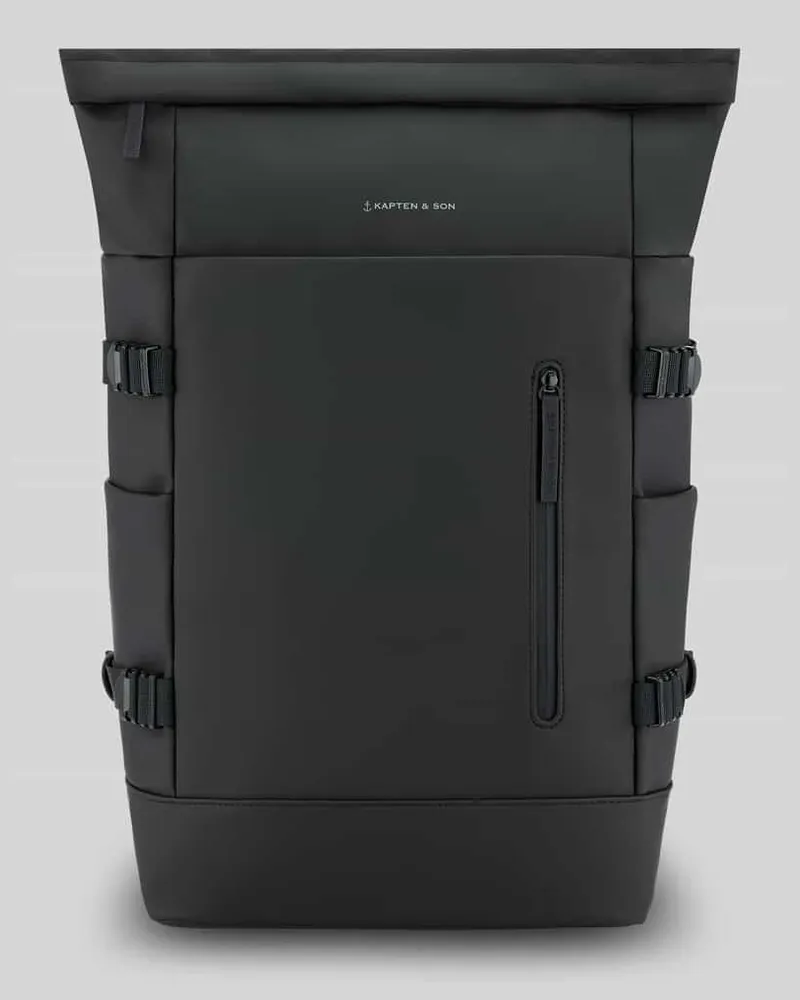 Kapten & Son Rucksack mit Kofferbefestigung Modell 'HELSINIKI PRO Black