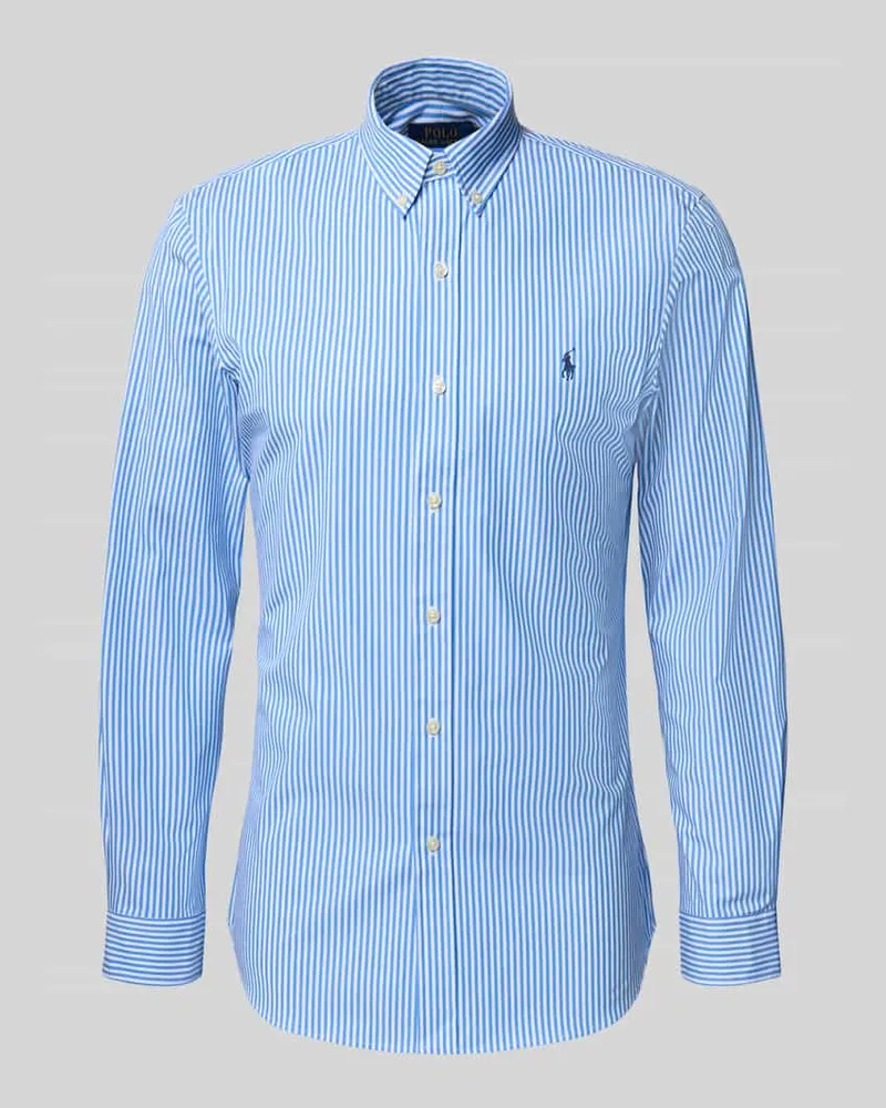 Ralph Lauren Slim Fit Freizeithemd aus Baumwoll-Mix Hellblau